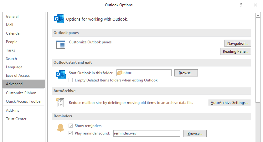 Turn off Moving Old Inbox Emails To Archive Automatically Outlook